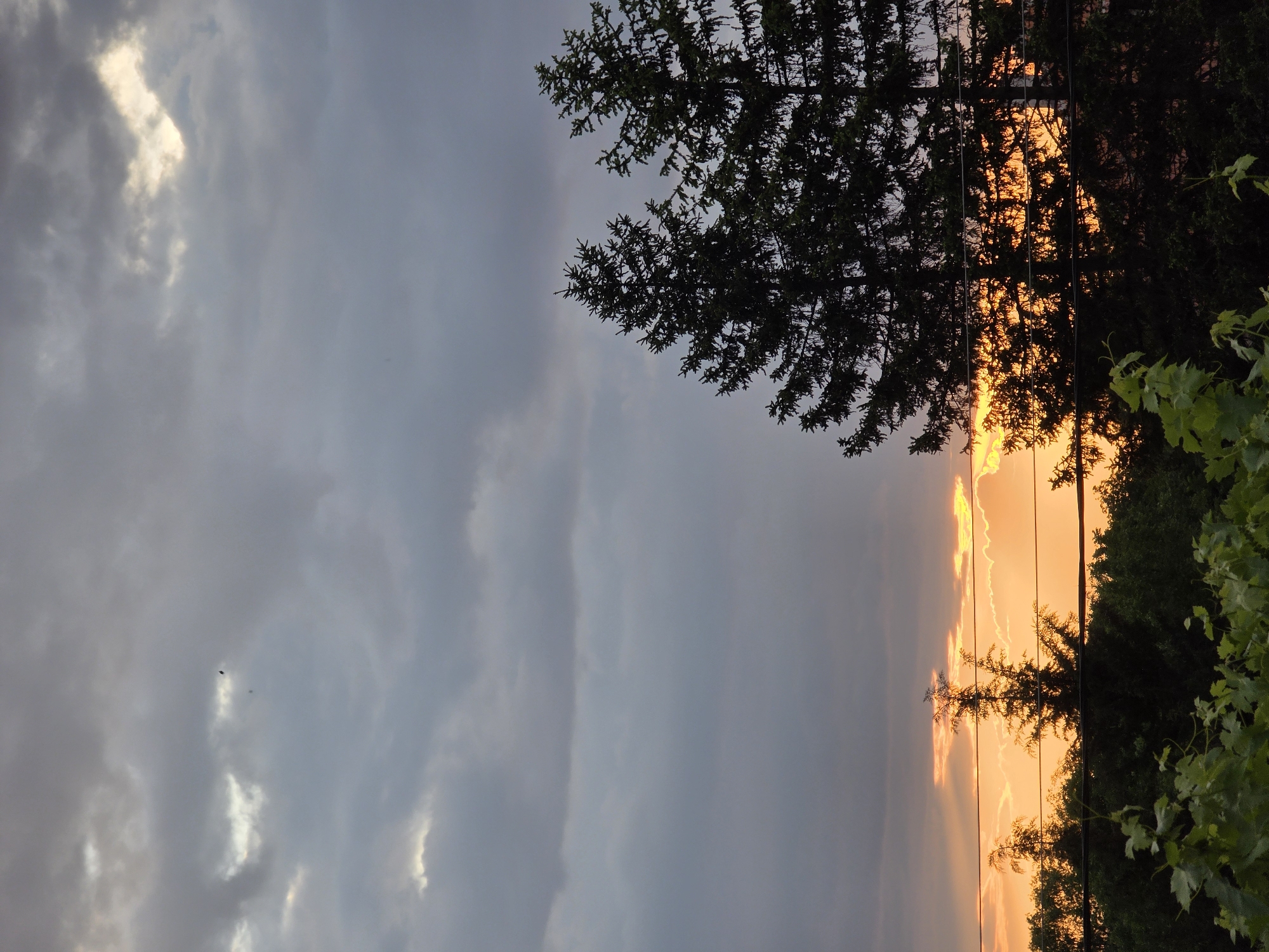 Sunset observed in Yagodovo, Bulgaria amid mixed cloud conditions