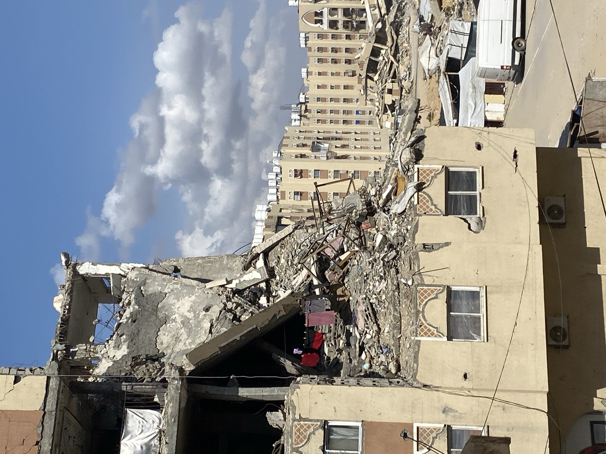 Extensive building damage, makeshift shelters documented in Khan Yunis