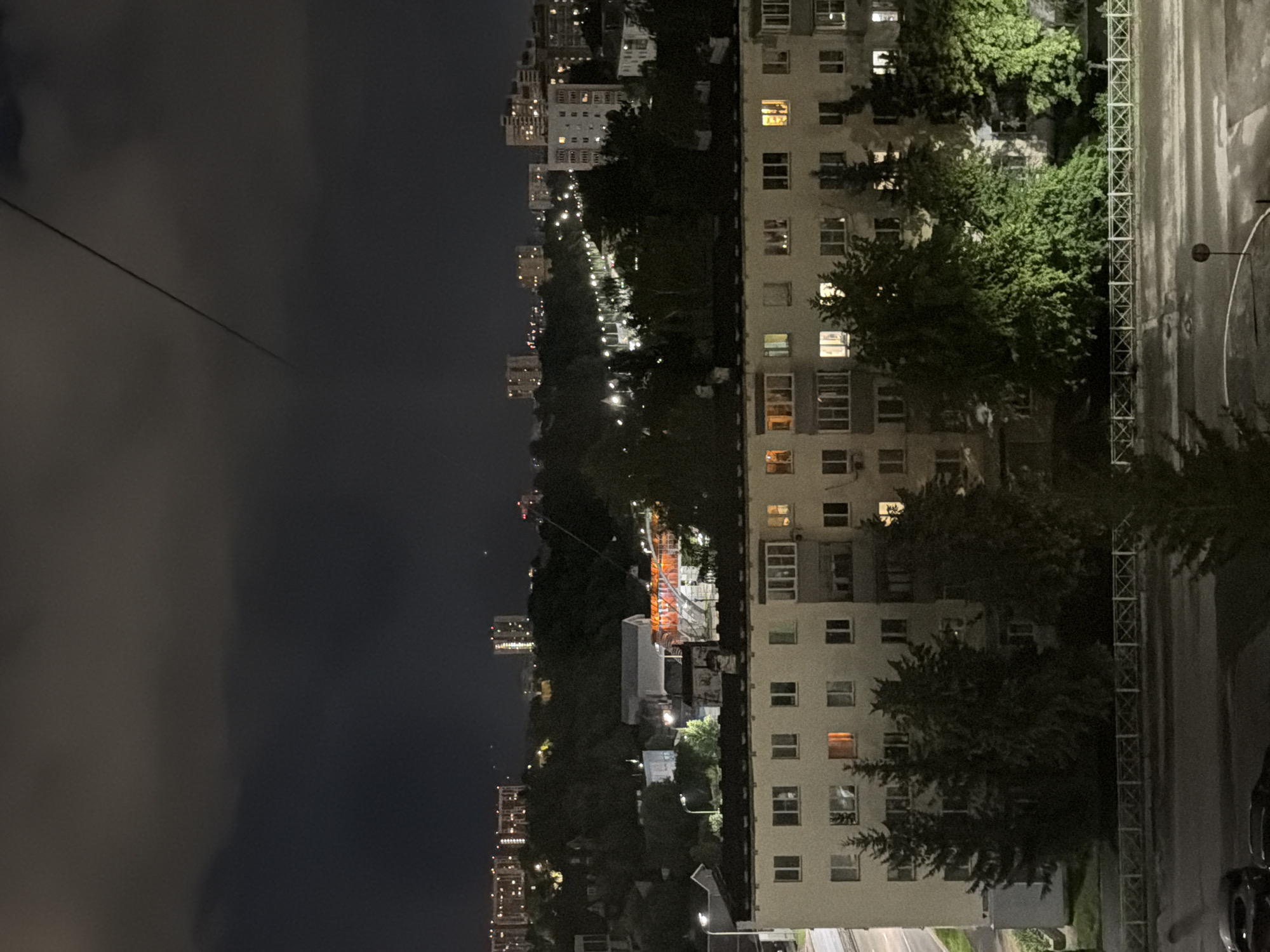 Kazan residential district at night, seen from above