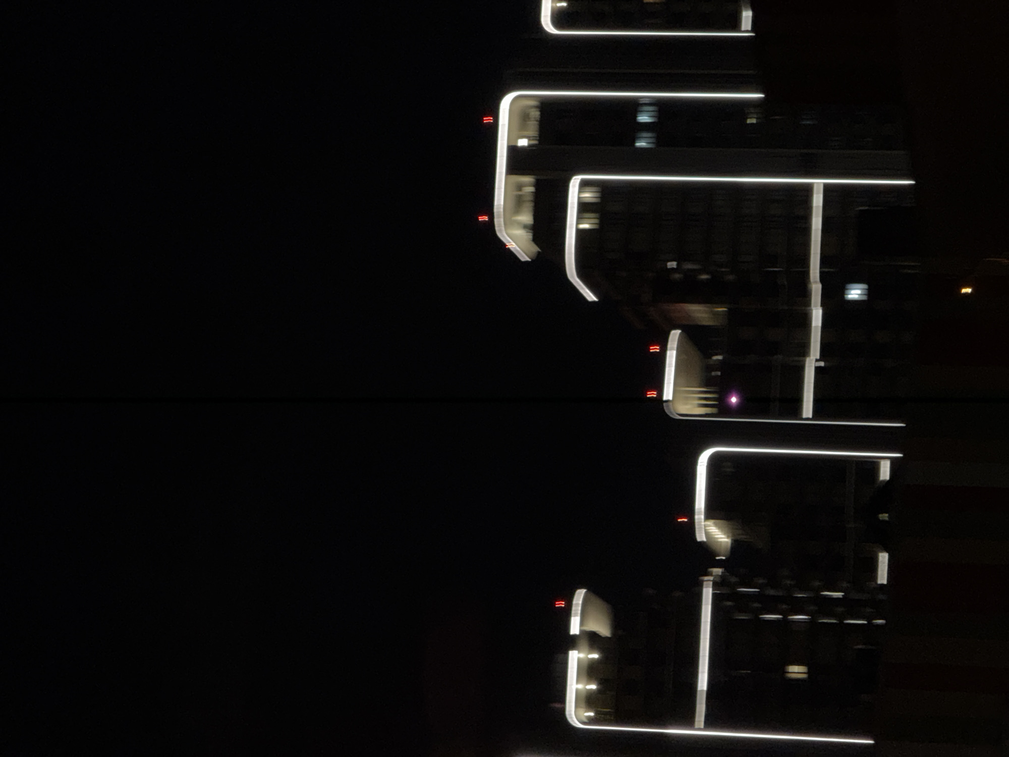 Nighttime building views captured in Khimki, Russia