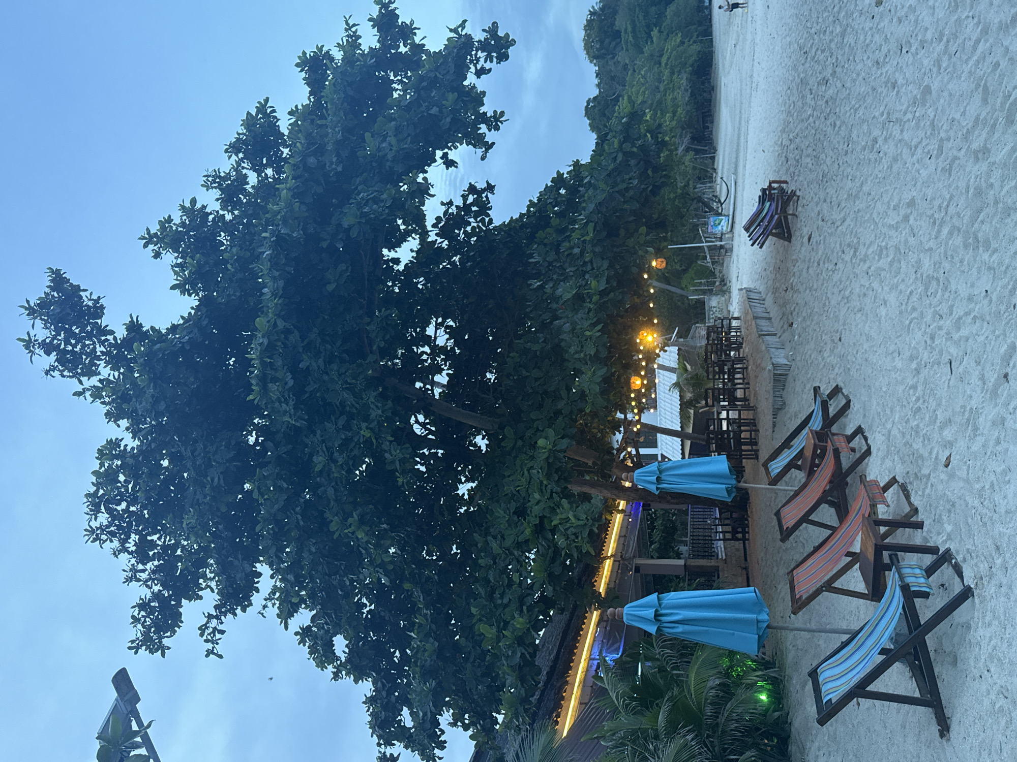 Peaceful morning beach scenes documented in Ban Tai, Thailand