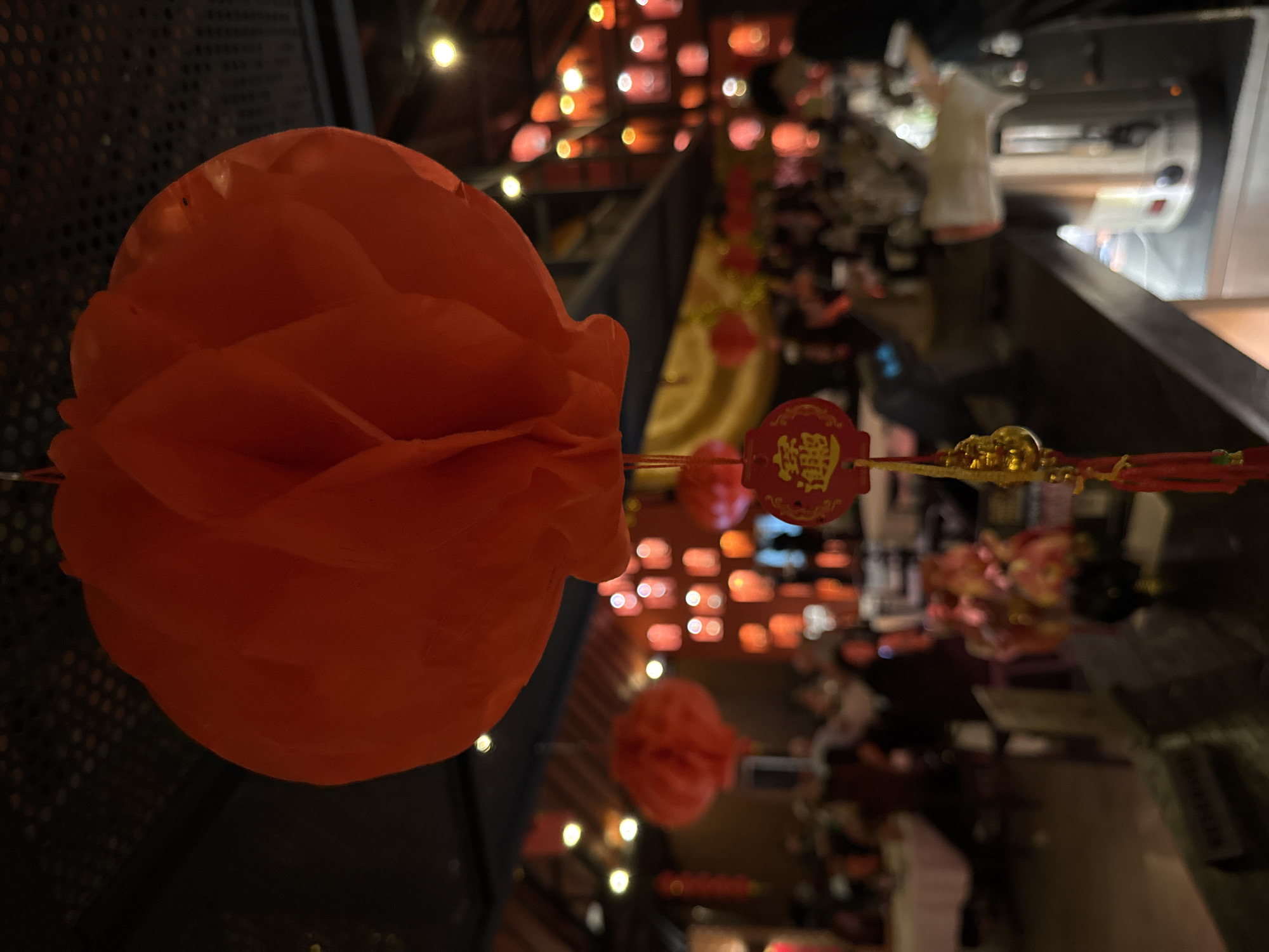 Inside a Chinese-themed restaurant in Kuta, Bali