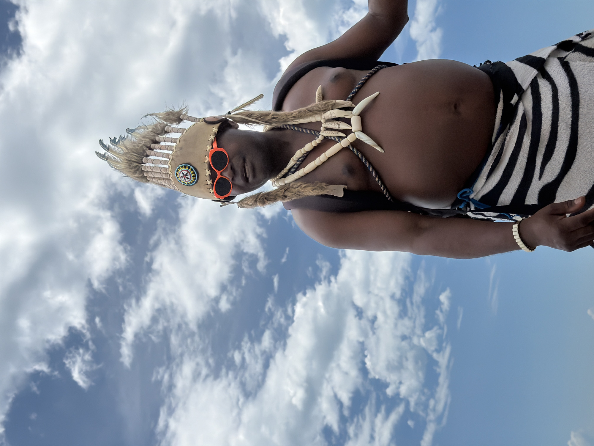 Beach day with tribal performers captured in Sochi