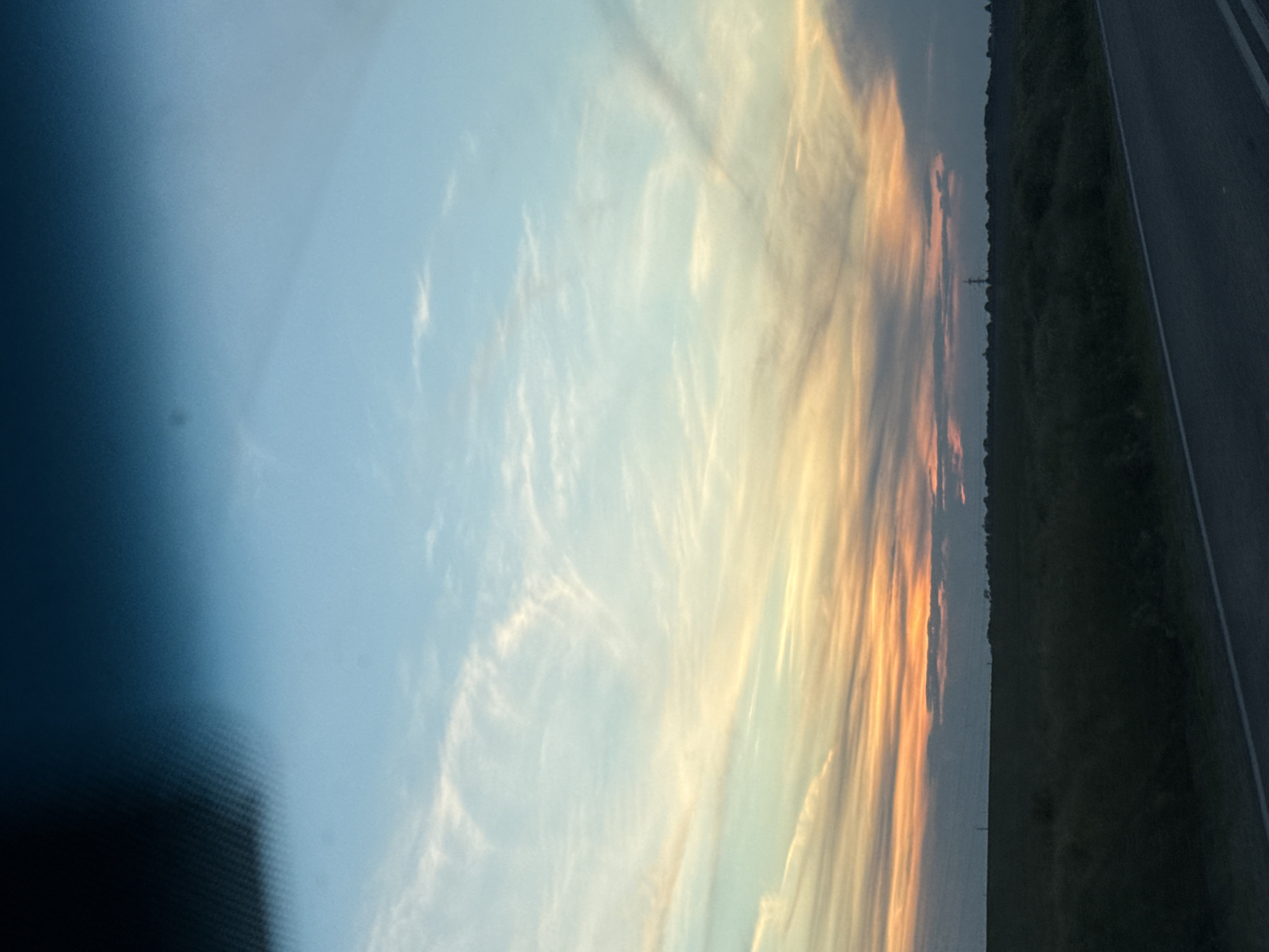 Golden hour landscape documented along highway near Pleven, Bulgaria