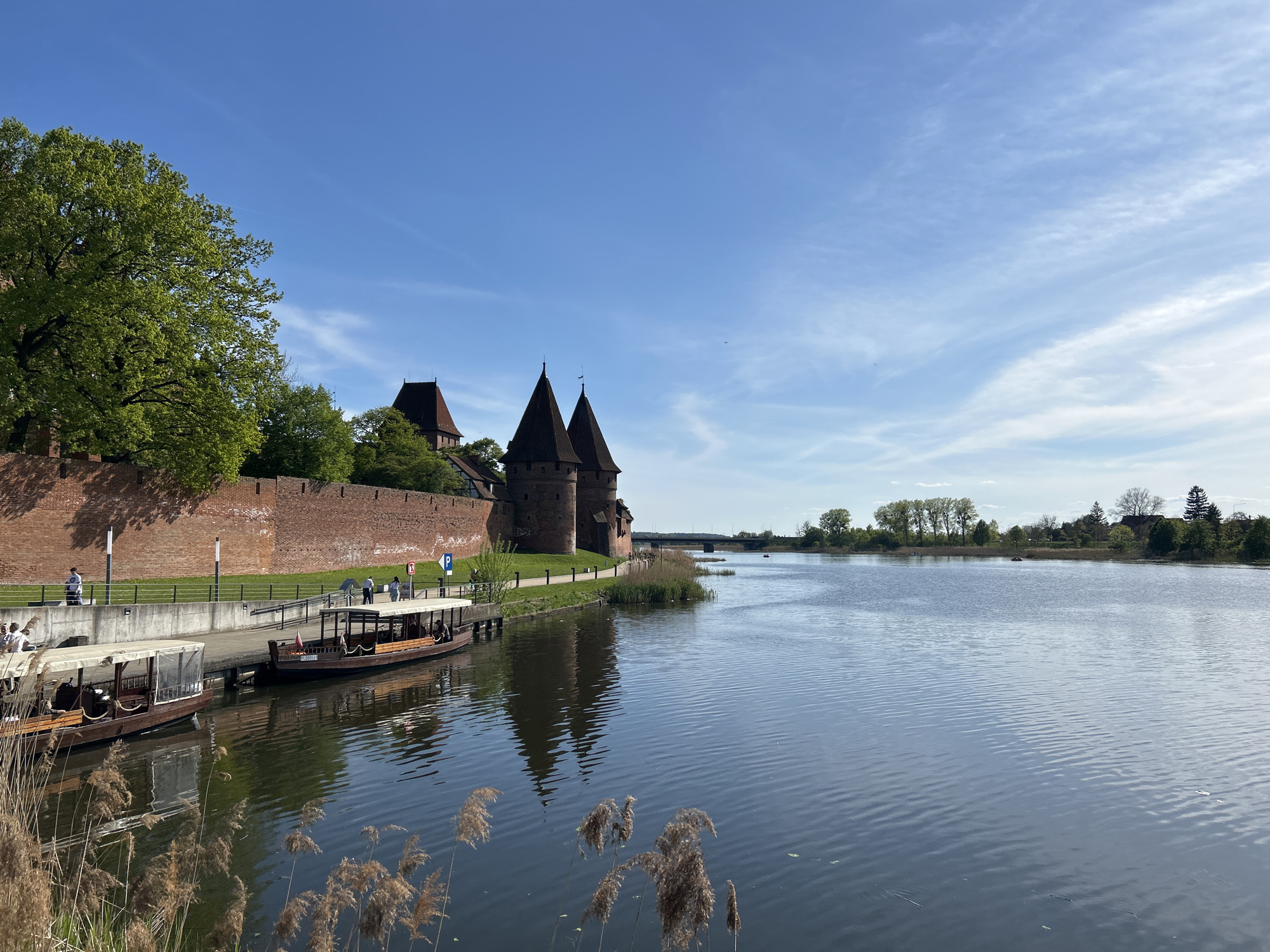 Tourist captures multiple views of historic Malbork Castle