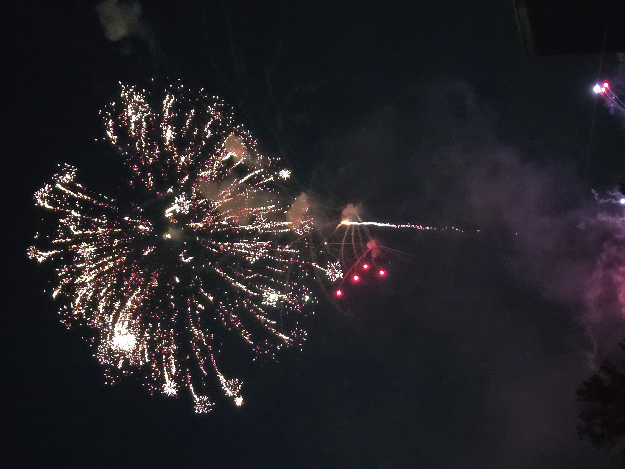 Fourth of July fireworks burst over Johns Creek, Georgia