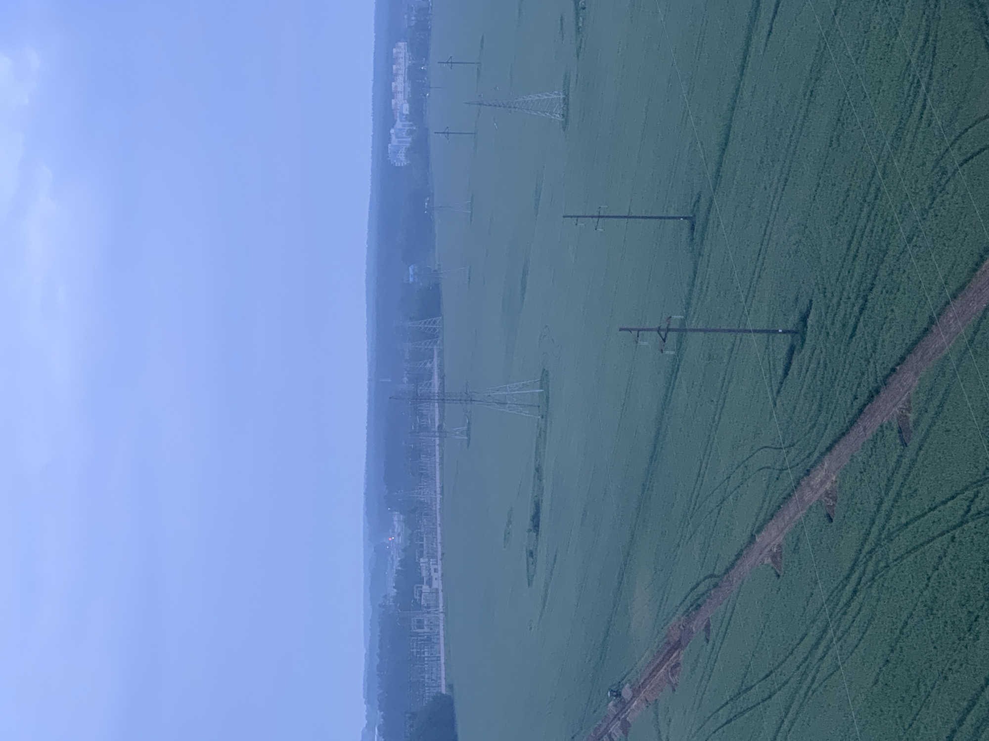Agricultural landscape documented near Hrodna, Belarus