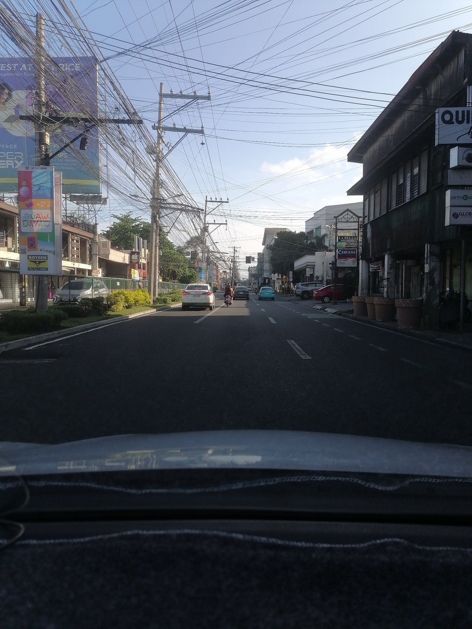 Morning traffic flow documented in Davao City streets