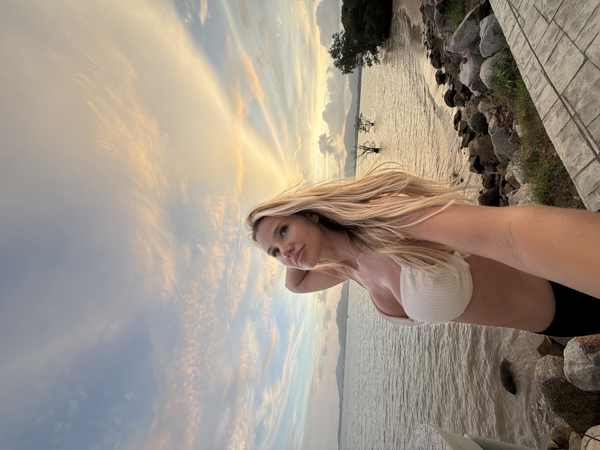 Selfie on the rocky shore of Chalong, Thailand
