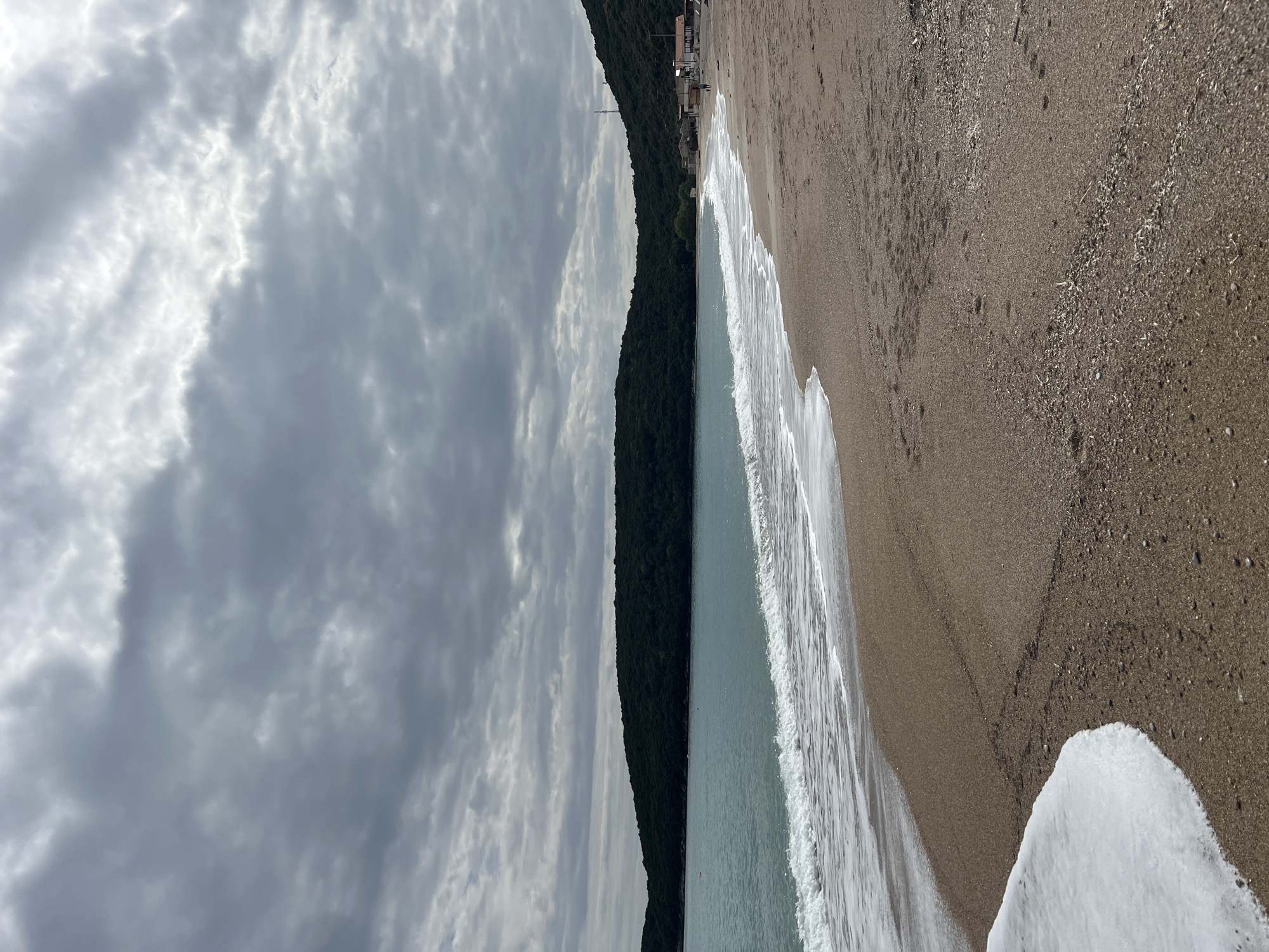 Quiet coastal scenes documented along Montenegro shoreline during spring day