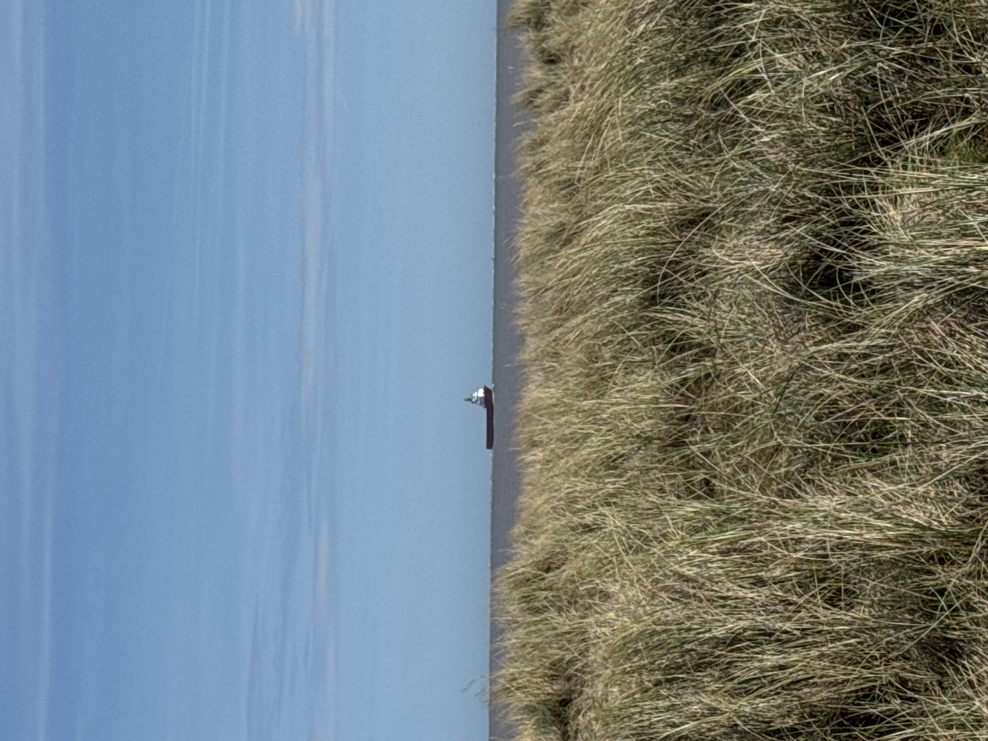 Clear skies photographed in Gorleston-on-Sea on sunny morning