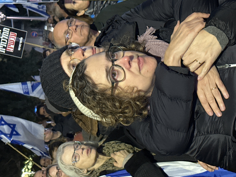 Multiple demonstrations and gatherings occur across Tel Aviv