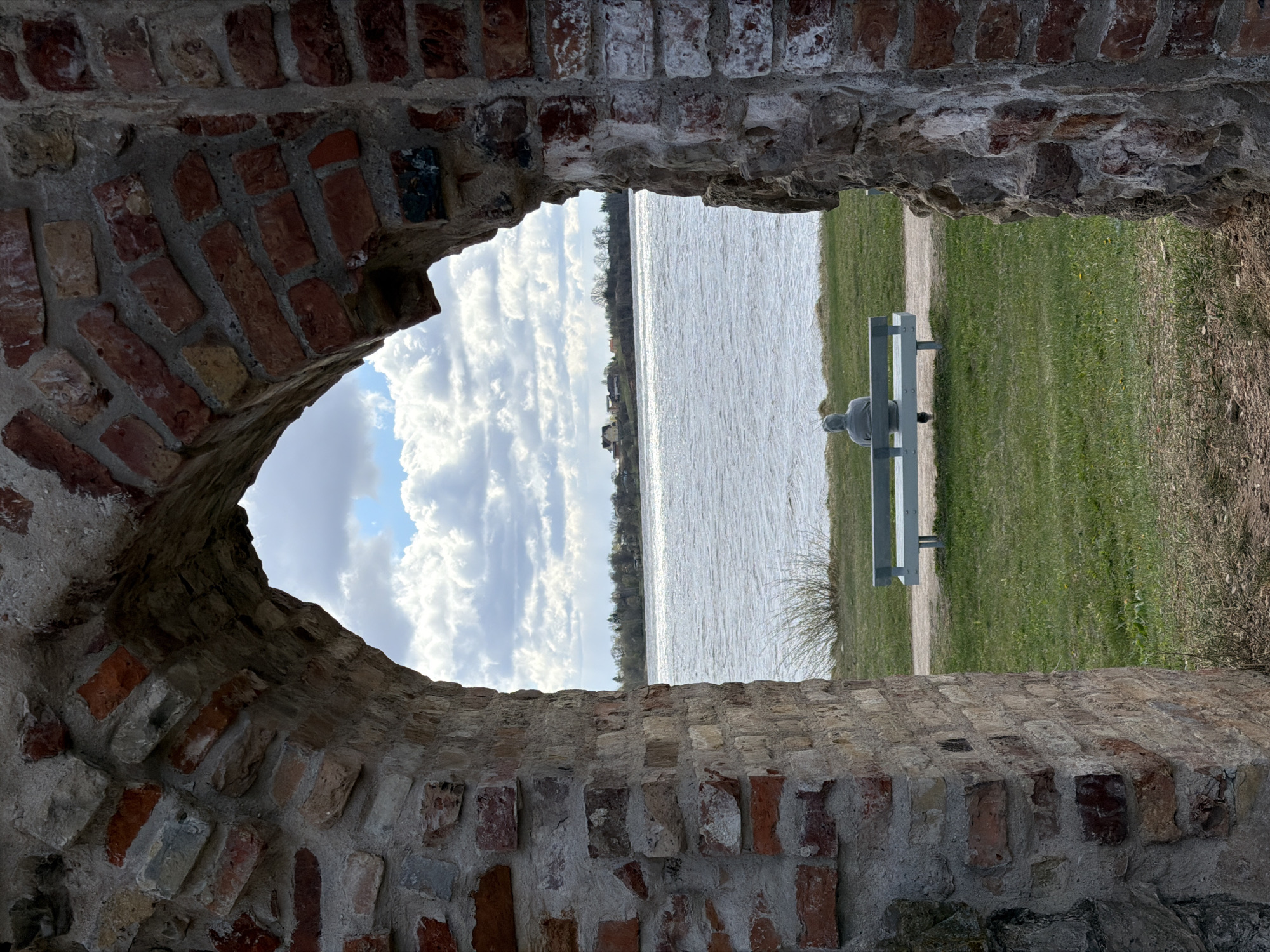 Spring morning visit to Salaspils ruins and riverfront documented