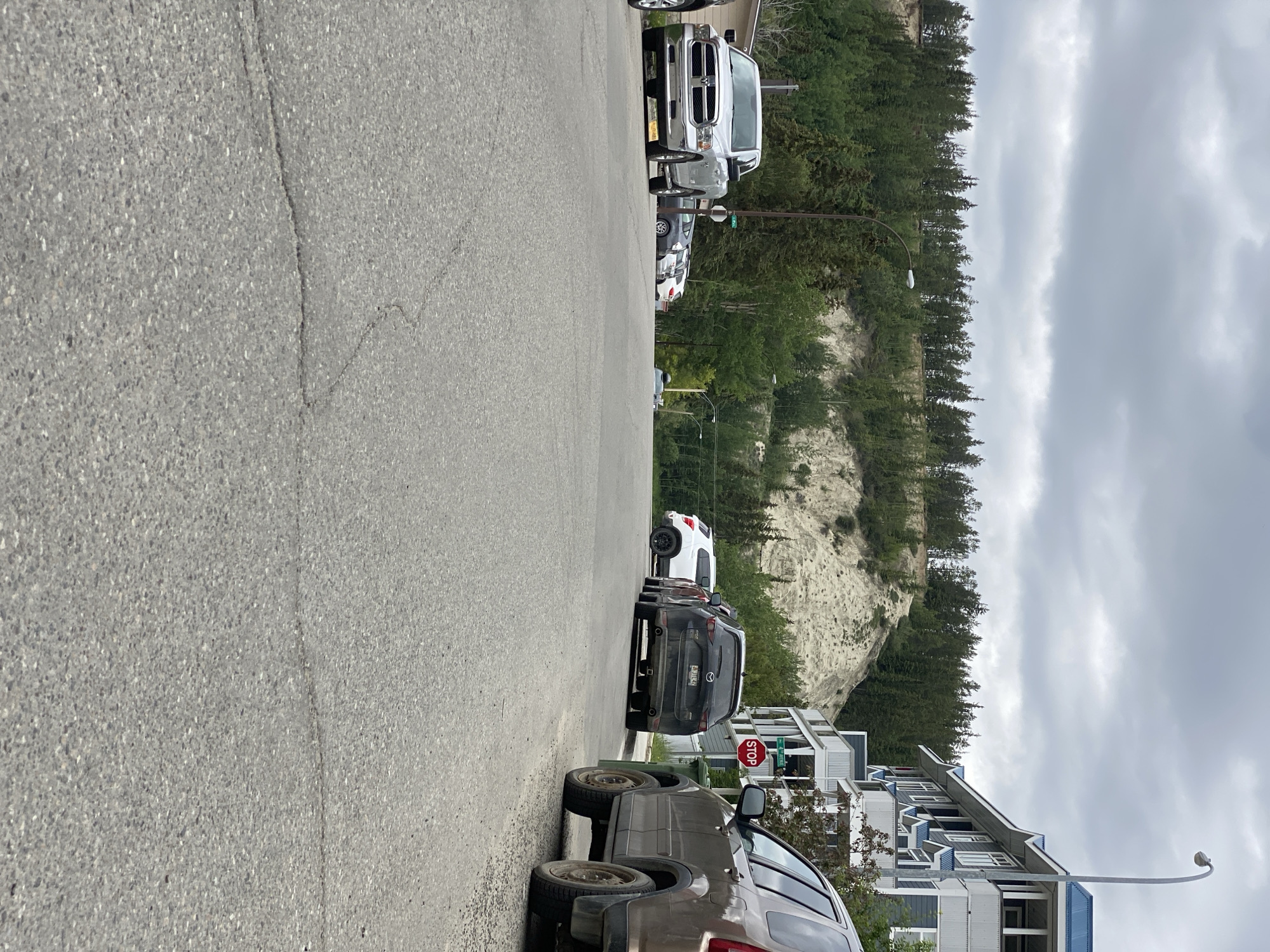 Street-level tour of Whitehorse on a grey summer day