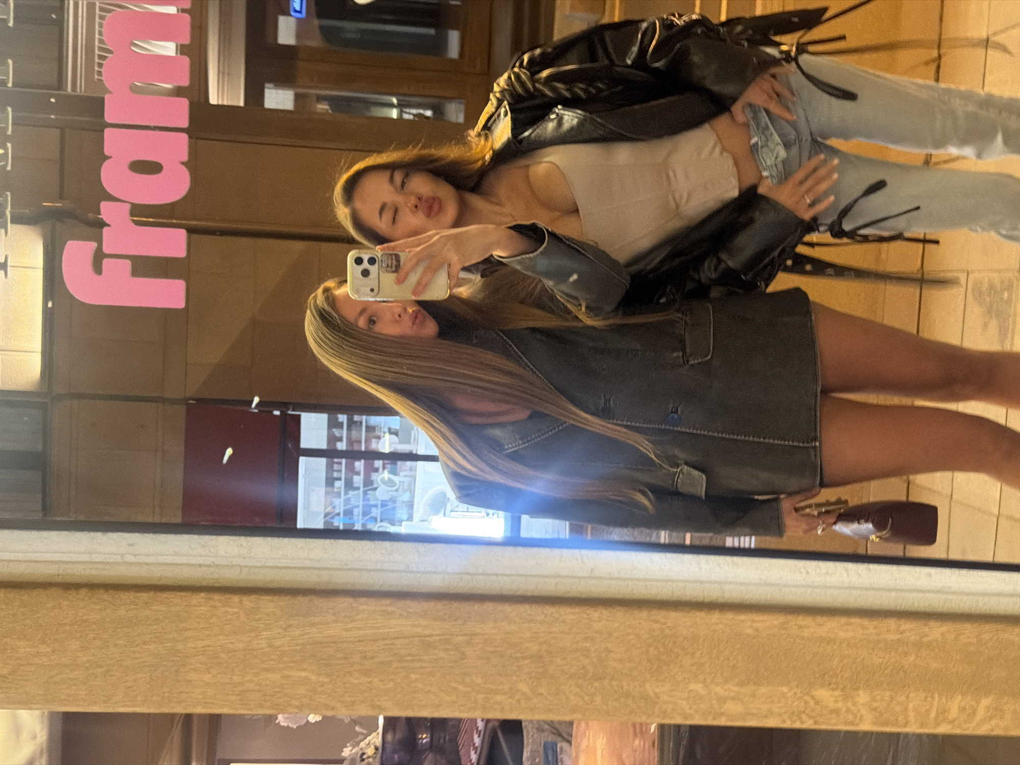 Nighttime selfies and a social post from Moscow