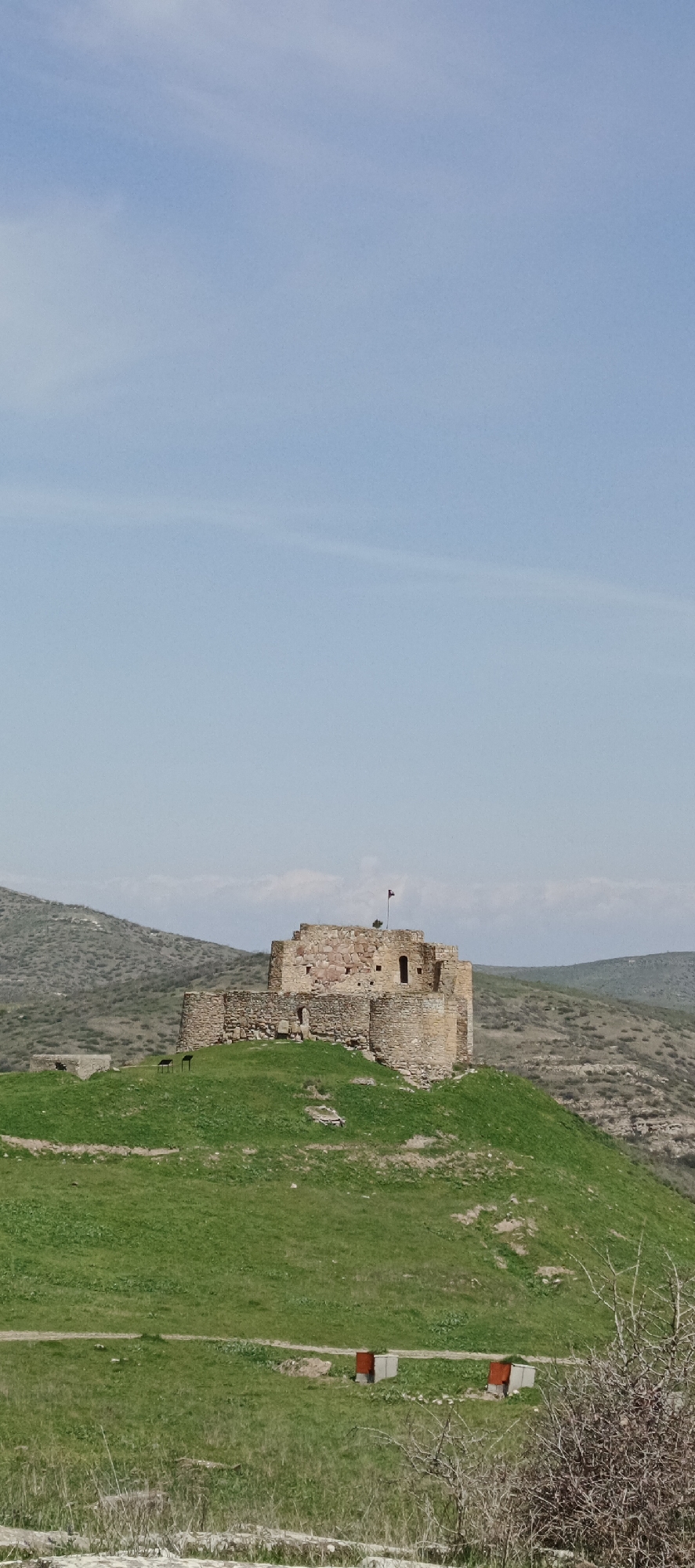 Ancient Armenian khachkars and fortress ruins documented in Berdavan