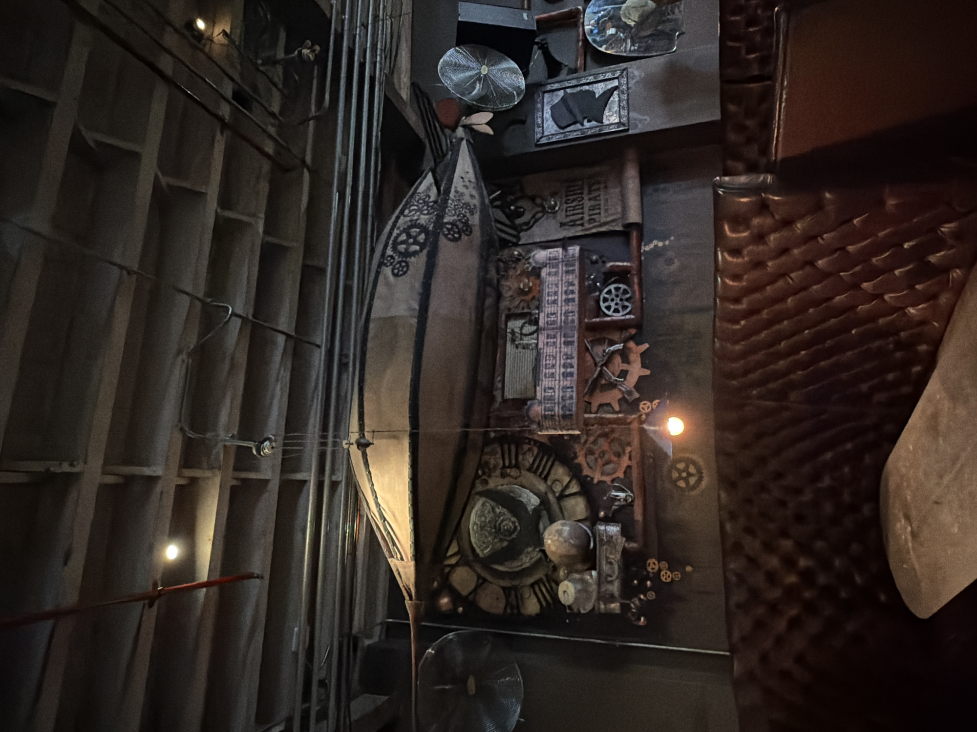 Steampunk coffee shop interior captured in Cape Town
