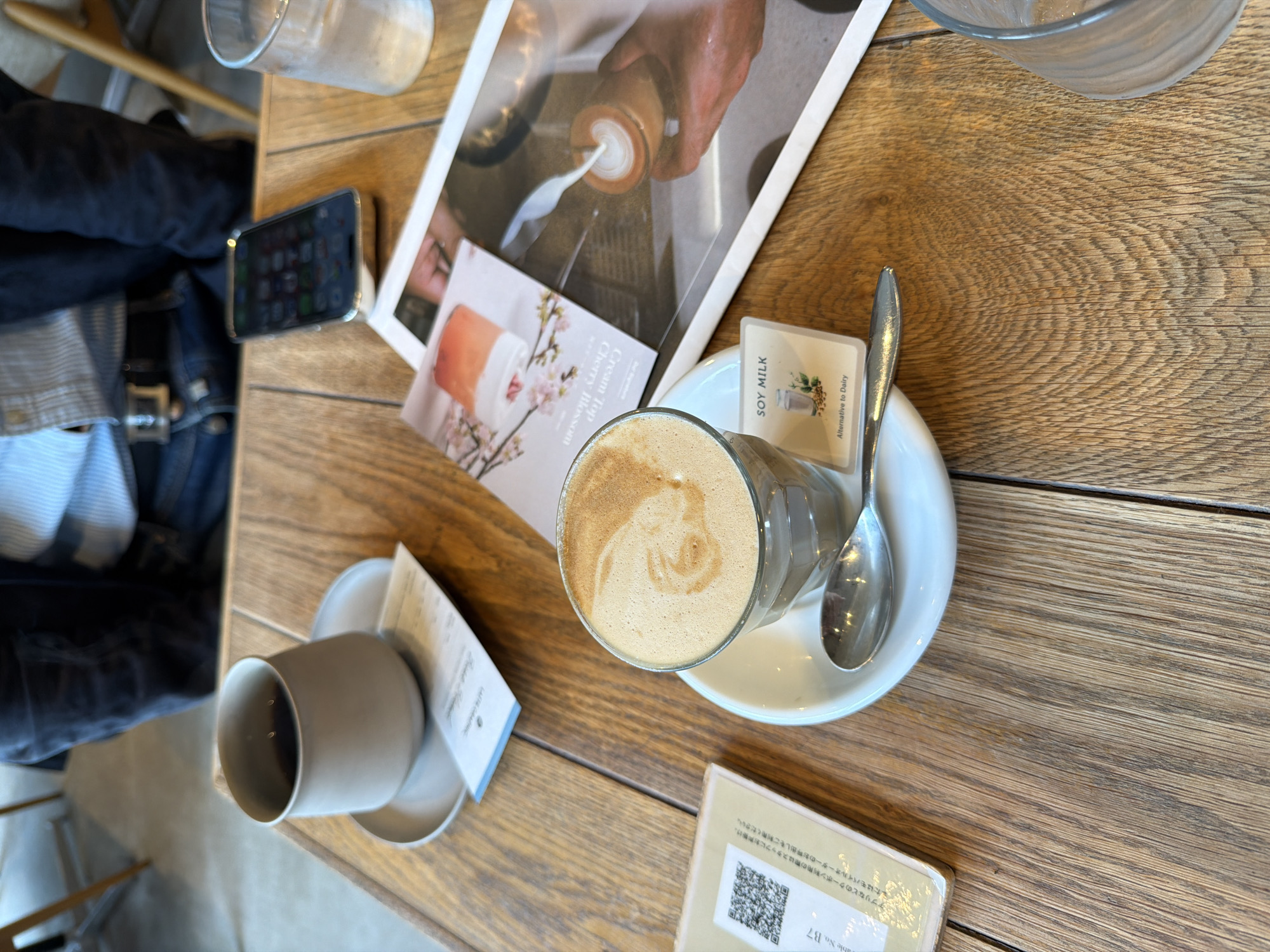 Morning cafe visit documented in Yokohama, Japan