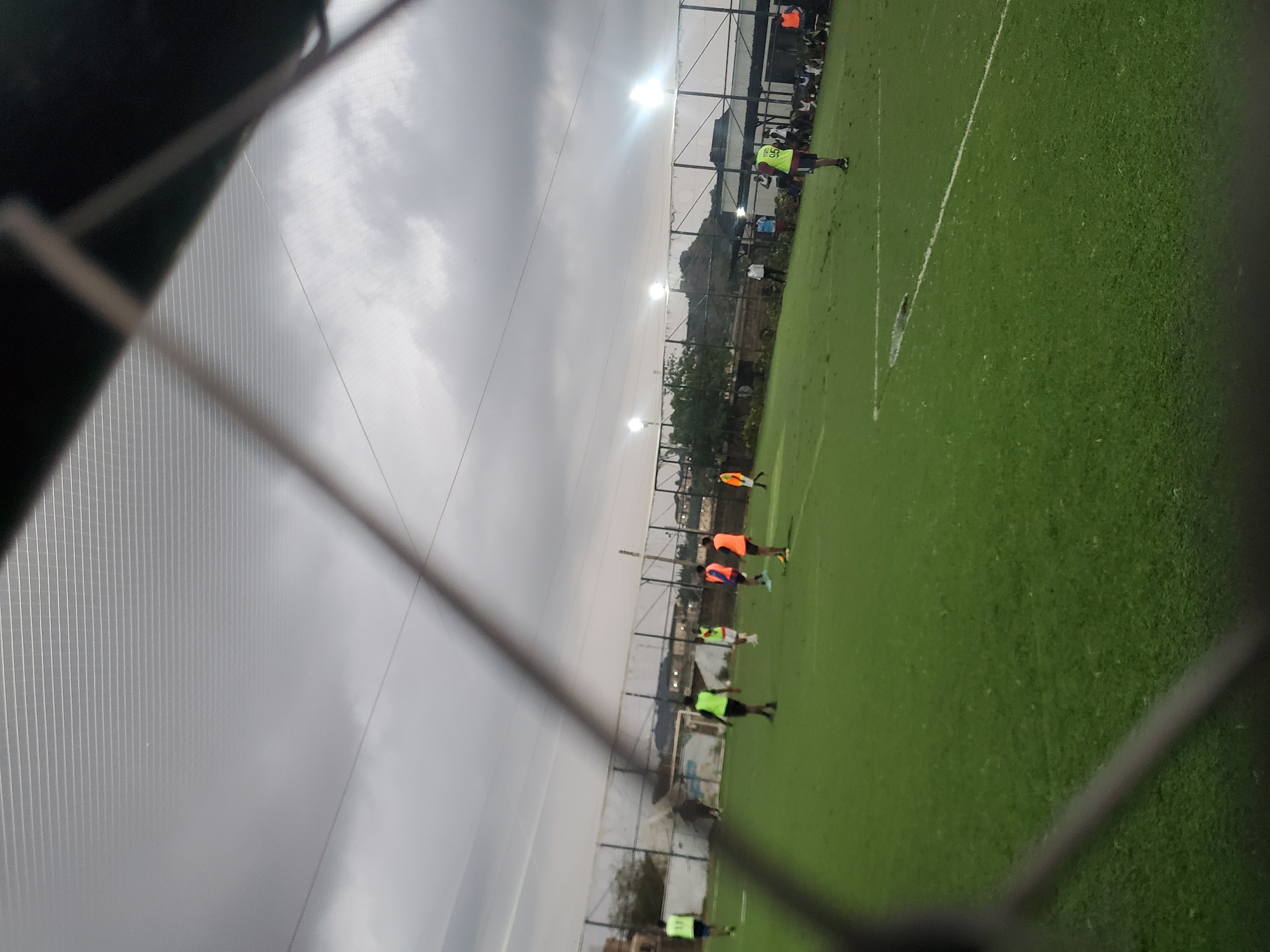 Soccer game underway in Gura Top, Nigeria