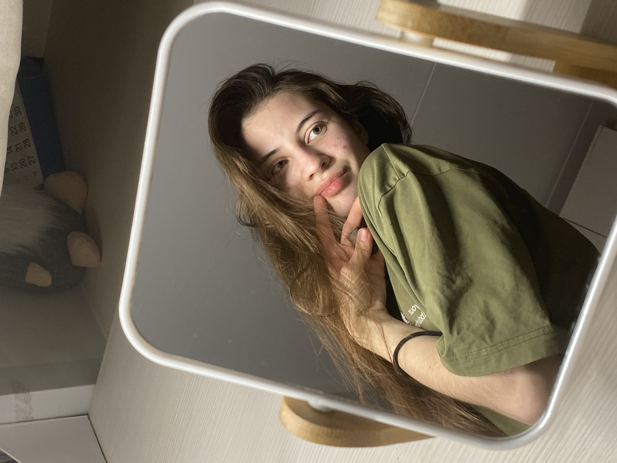 Woman takes mirror selfies with cat in Votkinsk