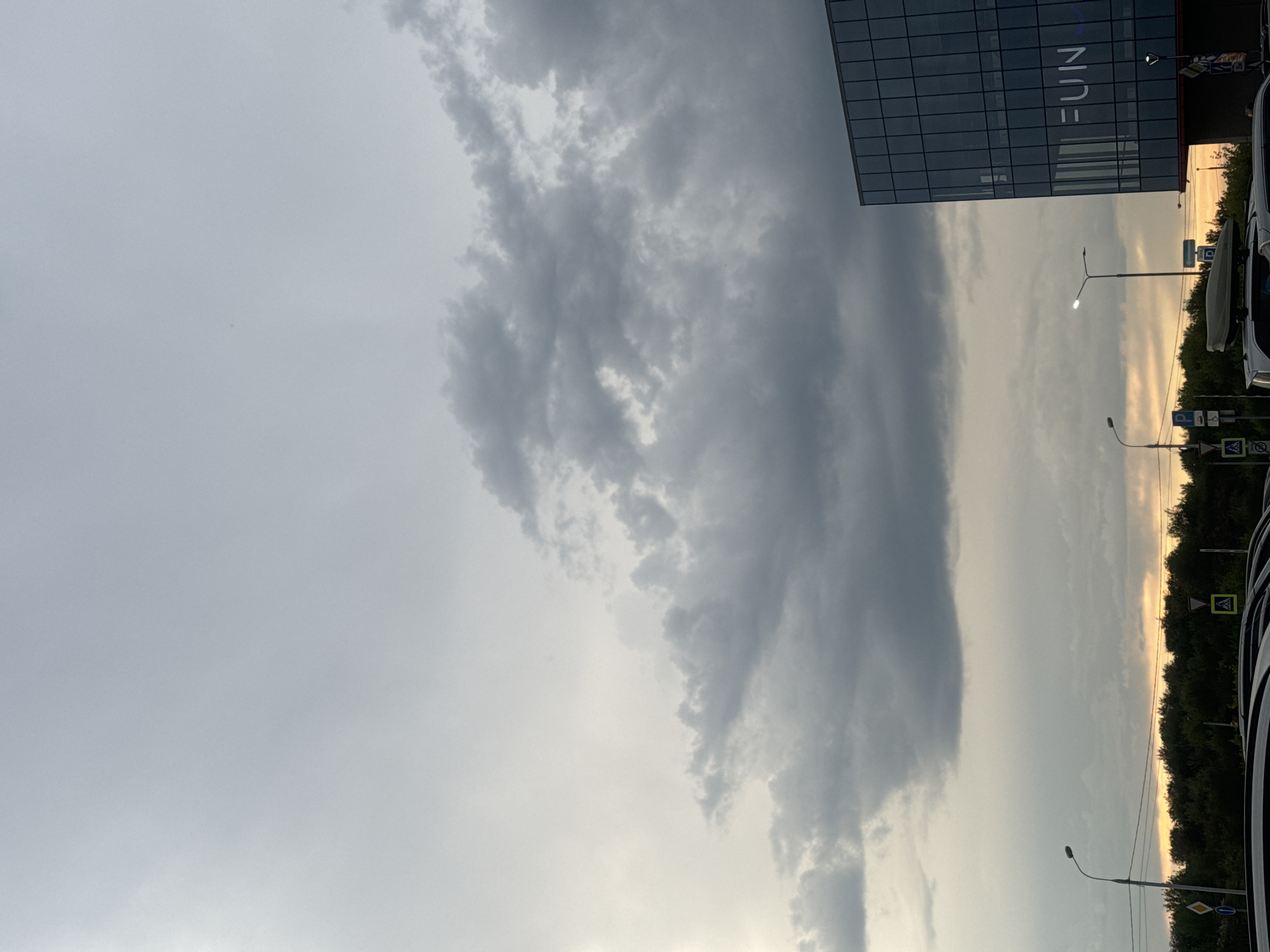 Stormy skies over Irkutsk, with a lunch break in between