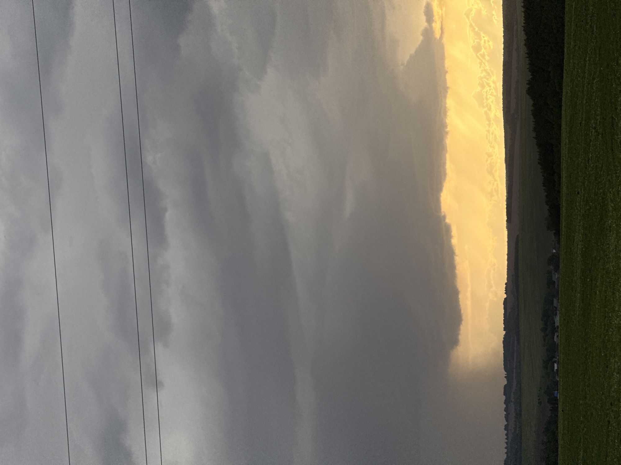 Dramatic storm clouds observed over Крынды, Russia