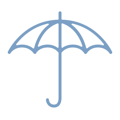 An illustration of an umbrella