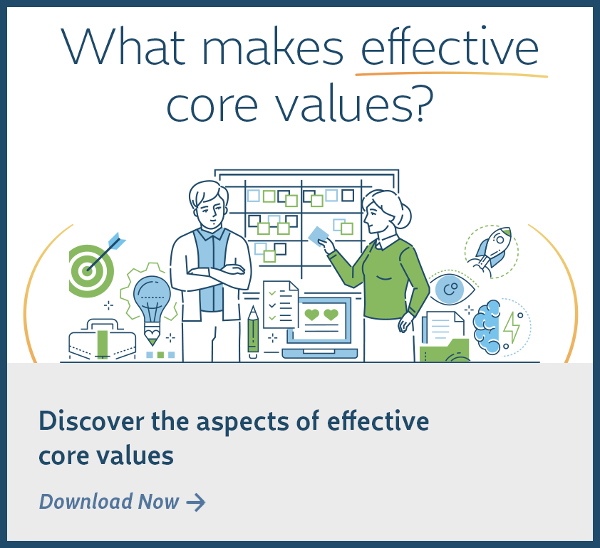 Infographic- Effective Company Values Discover the key aspects of effective company values 