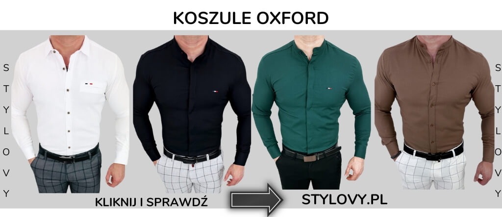 koszule męskie z bawełny oxford