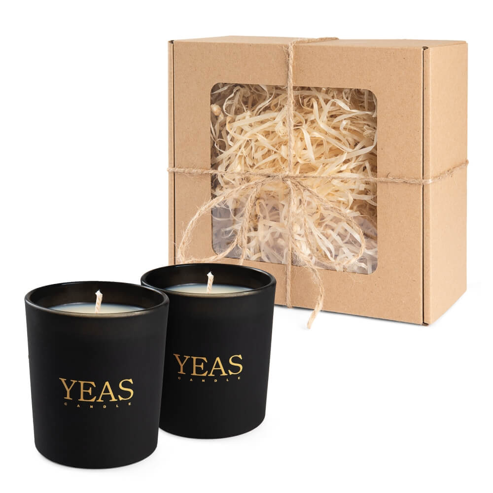 zestaw prezentowy 2 świece sojowe Yeas Candle