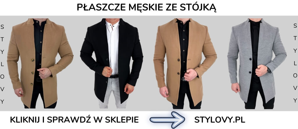 Płaszcze męskie ze stójką