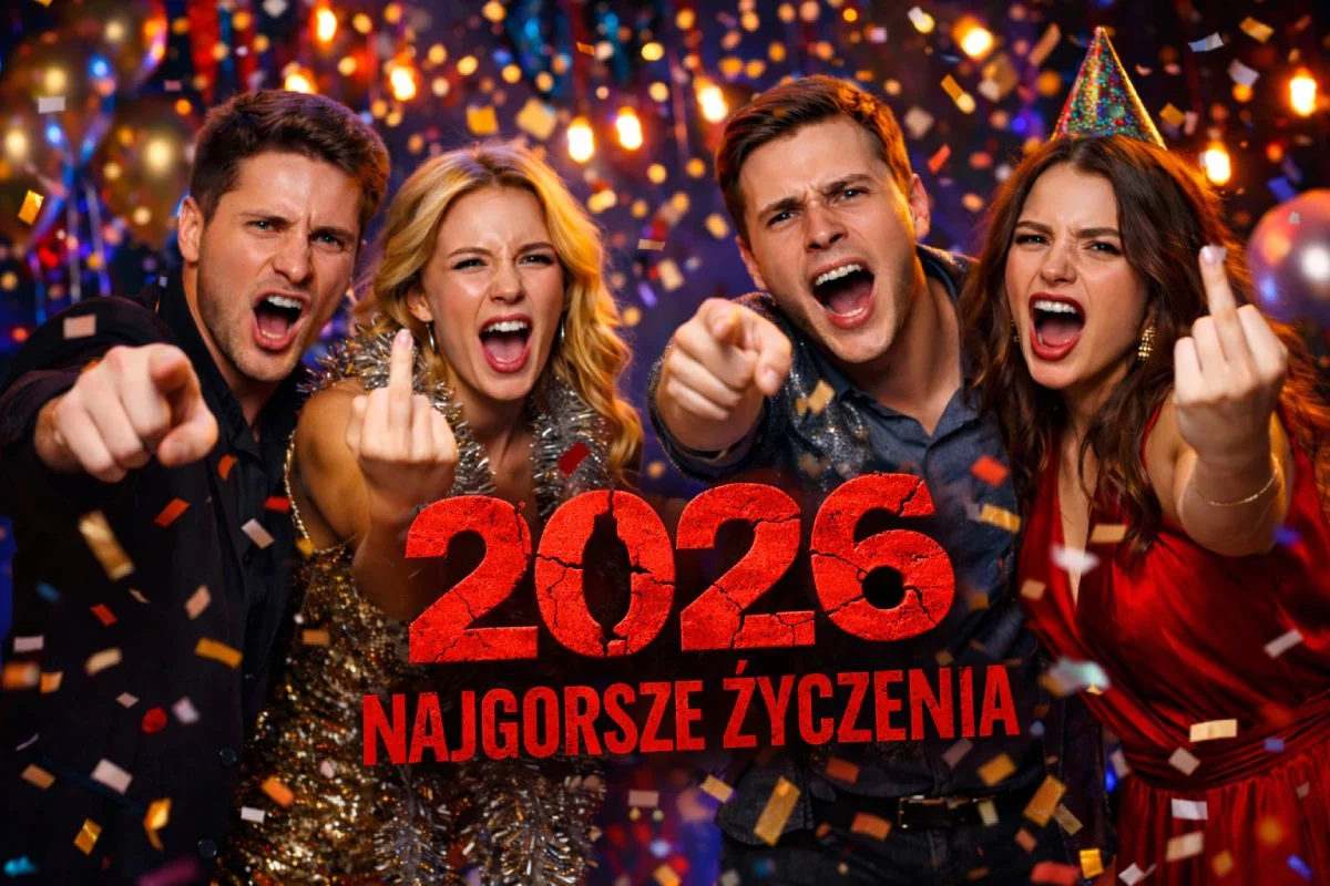 Najgorsze życzenia noworoczne 2026. Idealne dla wrogów. Nie wysyłaj rodzinie, ani przyjaciołom!