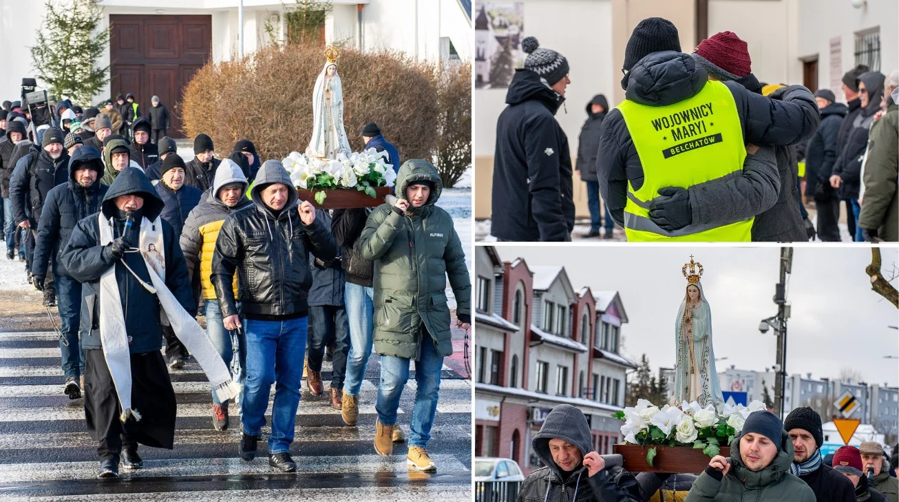 Pierwszy męski różaniec w 2026 roku. Panowie modlili się w śniegu i mrozie [FOTO]
