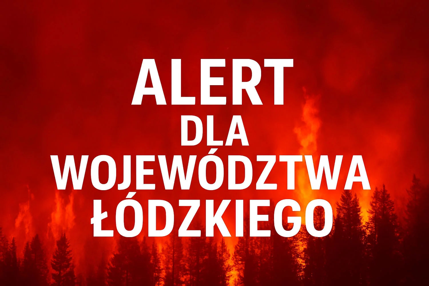 Alert dla województwa łódzkiego. Dotyczy całego regionu