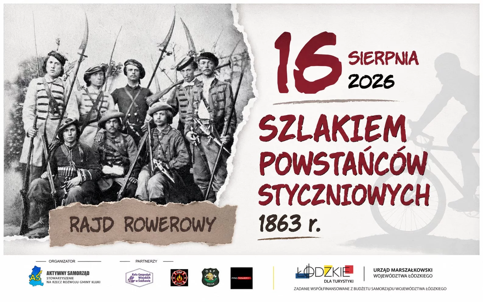 Będą poznawać historię na rowerze. Niezwykły rajd dla mieszkańców woj. łódzkiego