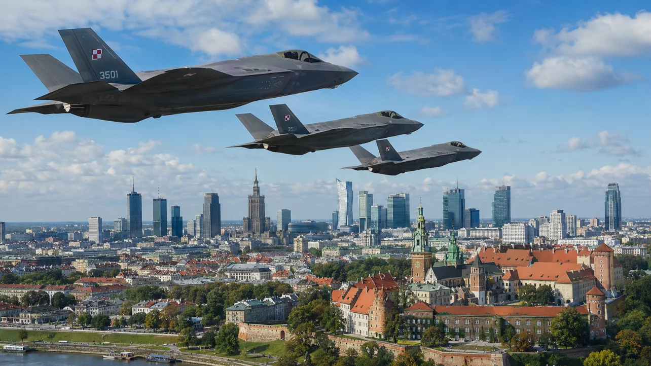 Niesamowite supermyśliwce zrobią spektakularne przywitanie z Polską. Kiedy i nad jakimi miastami?