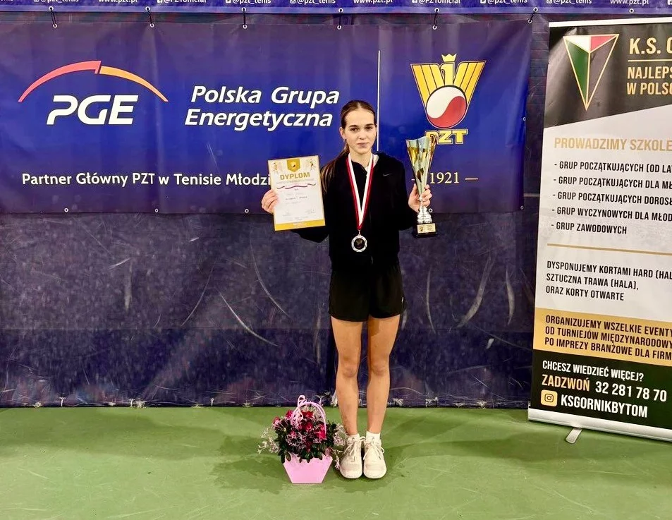 Mieszkanka naszego miasta została wicemistrzynią Polski. Wielki sukces młodej tenisistki