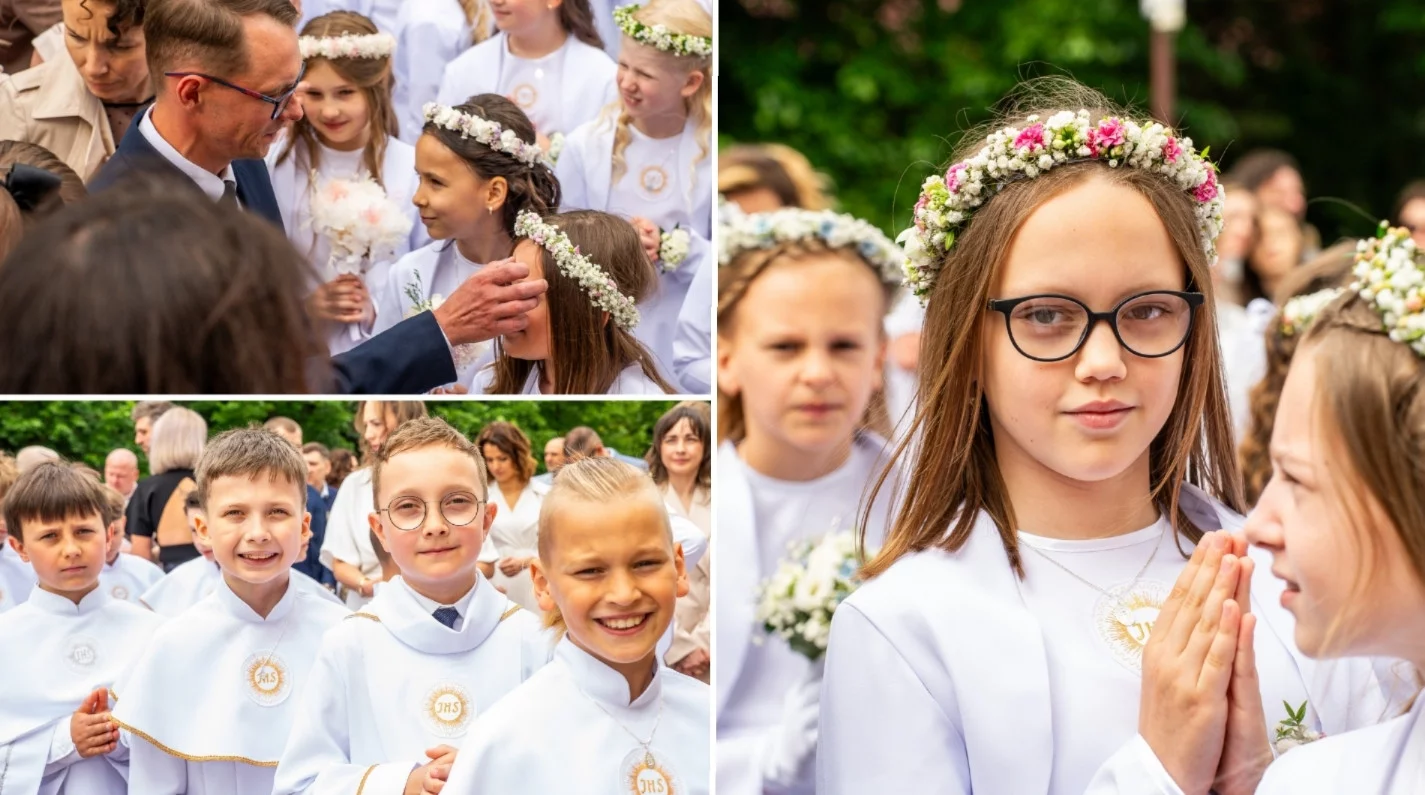 Pierwsza Komunia Święta w Bełchatowie. Tak wyglądała uroczystość na Binkowie [FOTO]