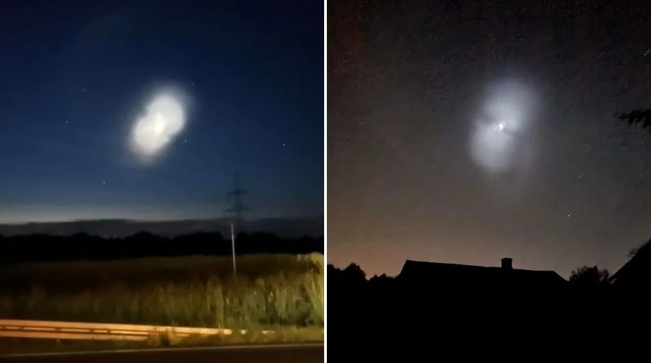 An unusual phenomenon in the Polish sky.  Everything happened at night