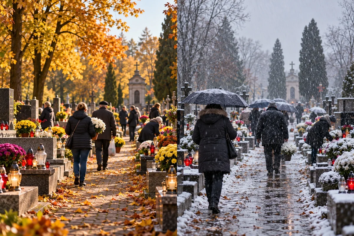 Jest nowa prognoza pogody na Wszystkich Świętych. Trzeba gwałtownie zmienić opony na zimowe?