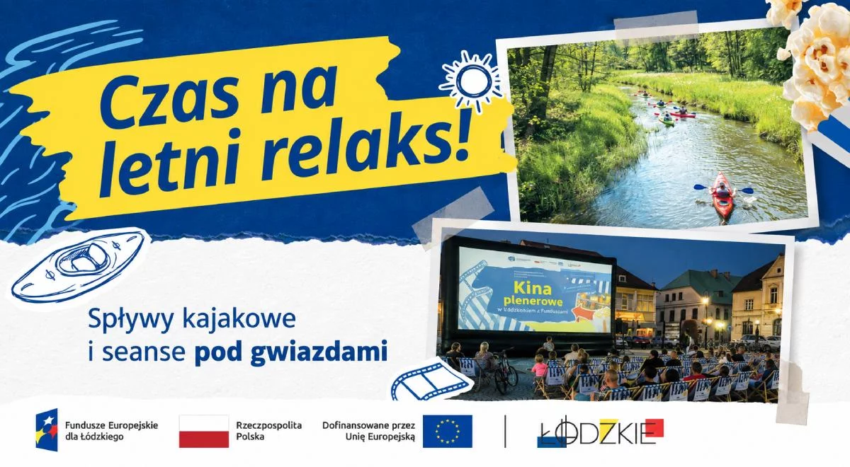Bezpłatne spływy kajakowe i kino plenerowe w Łódzkiem. Sprawdź terminy