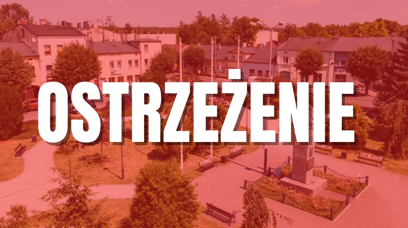 Alert dla gminy Zelów. Zacznie się już za chwilę