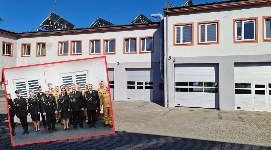 Był strażakiem ponad 30 lat. Przechodzi na emeryturę, koledzy z jednostki urządzili mu pożegnanie