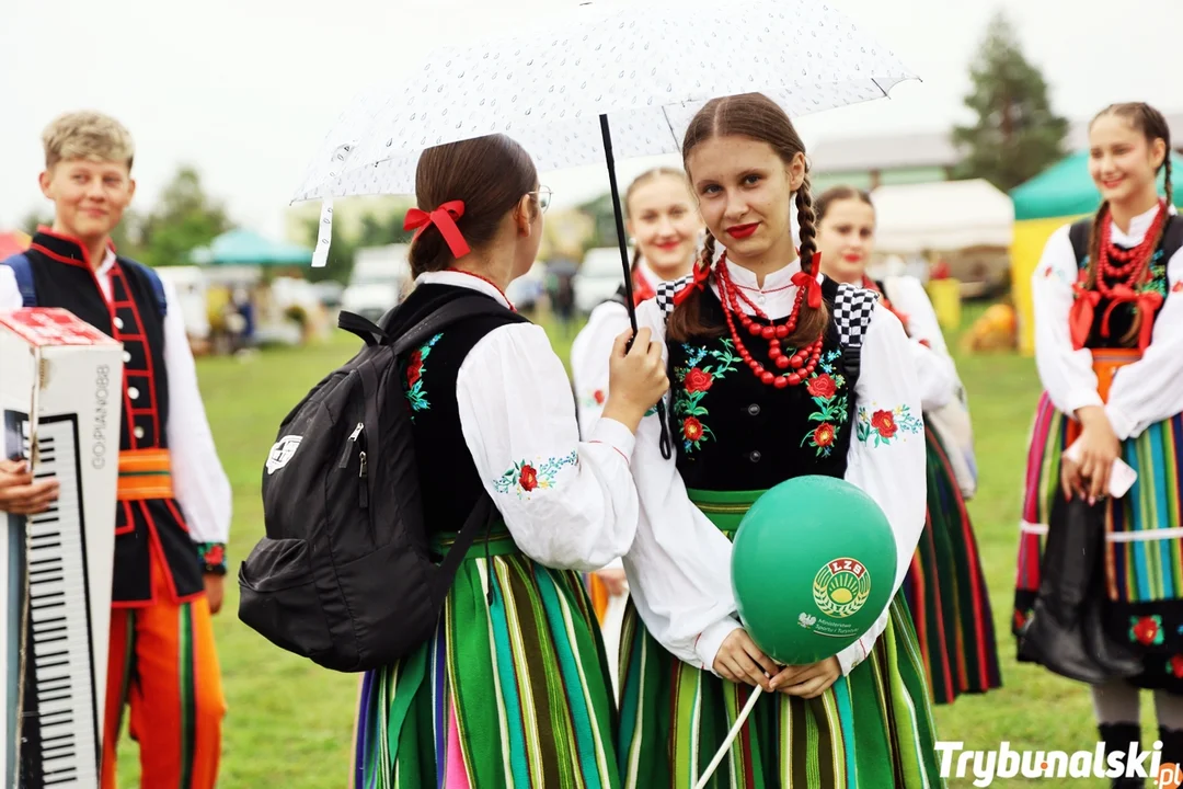 Dożynki Powiatowo – Gminne 2025 w Aleksandrowie. Piękne wieńce, pyszności na stoiskach KGW, koncerty i… kapryśna pogoda ZDJĘCIA