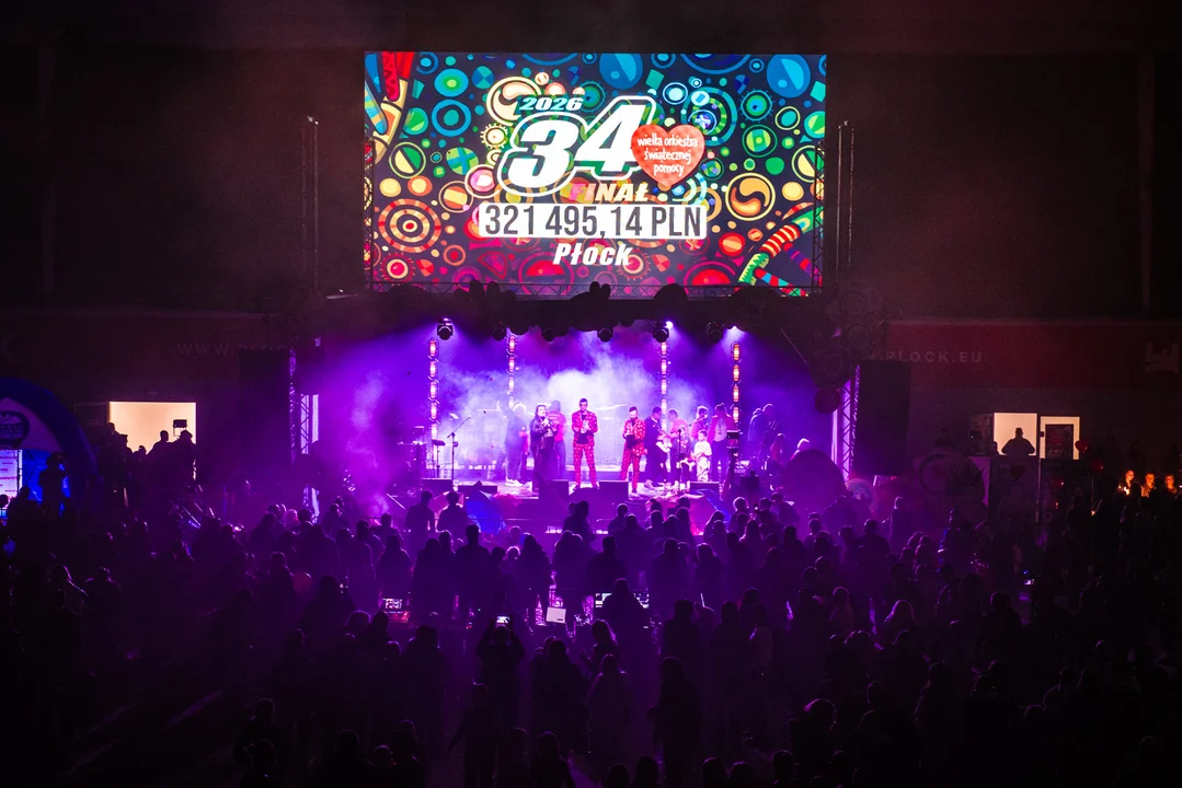 Finał WOŚP w Płocku. "Światełko do nieba" i koncerty w Orlen Arenie [ZDJĘCIA]