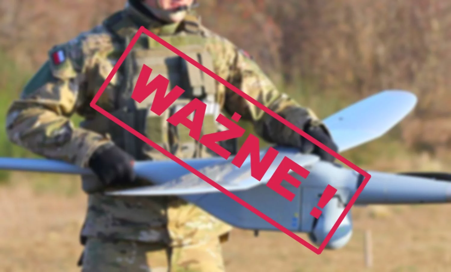Incydent z dronem w jednostce wojskowej. Żandarmeria zatrzymała sprawcę