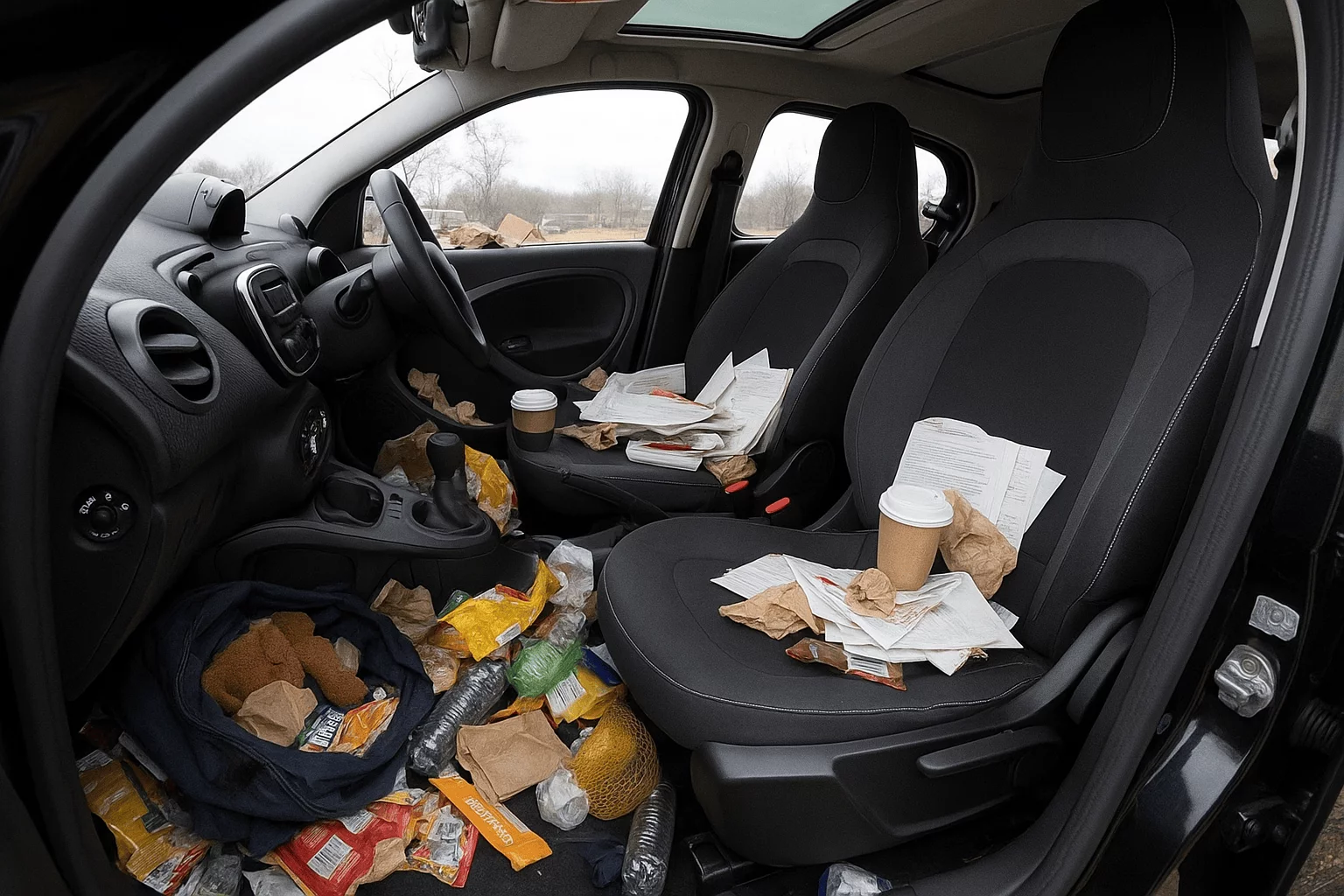 Nieporządek w samochodzie i wysoka kara. Interwencja policji ze Szczecina obiegła sieć