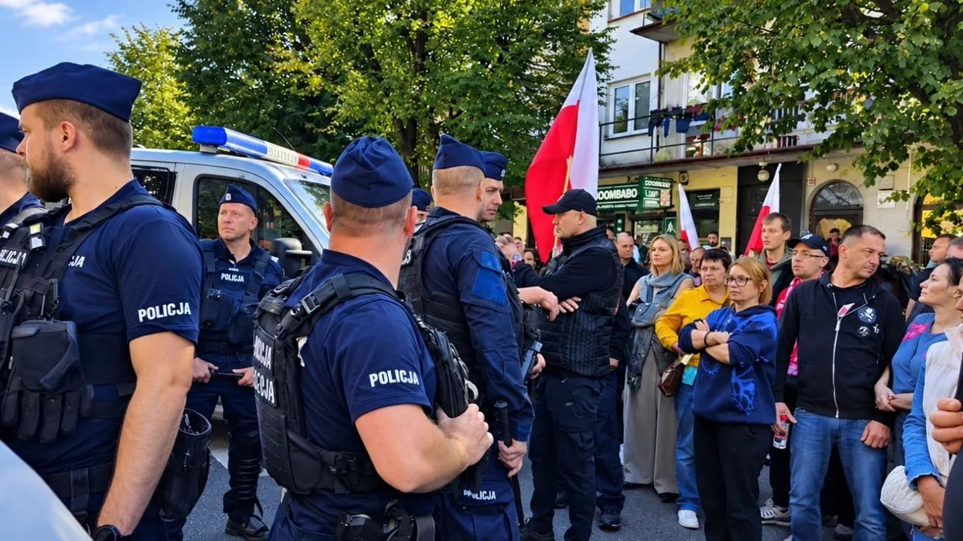 Tak skończył się protest w Kutnie. żabole ujawnia, ile było interwencji