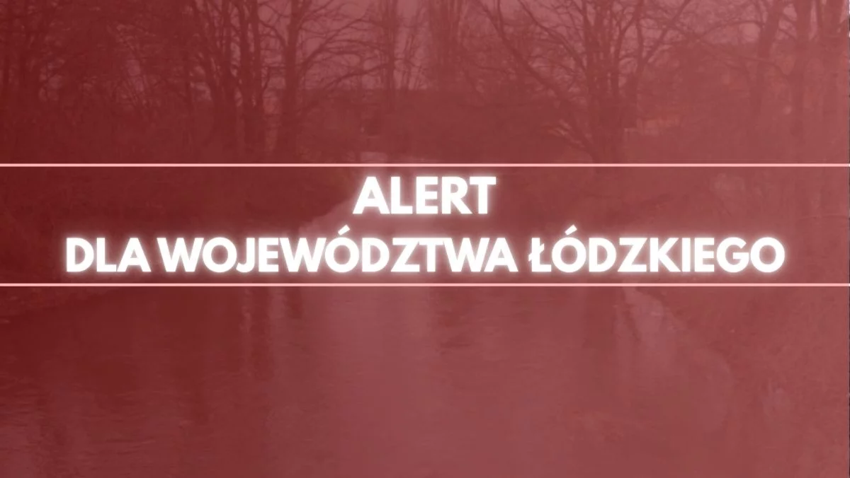 Alert dla części woj. łódzkiego. Przewidują gwałtowne zjawiska