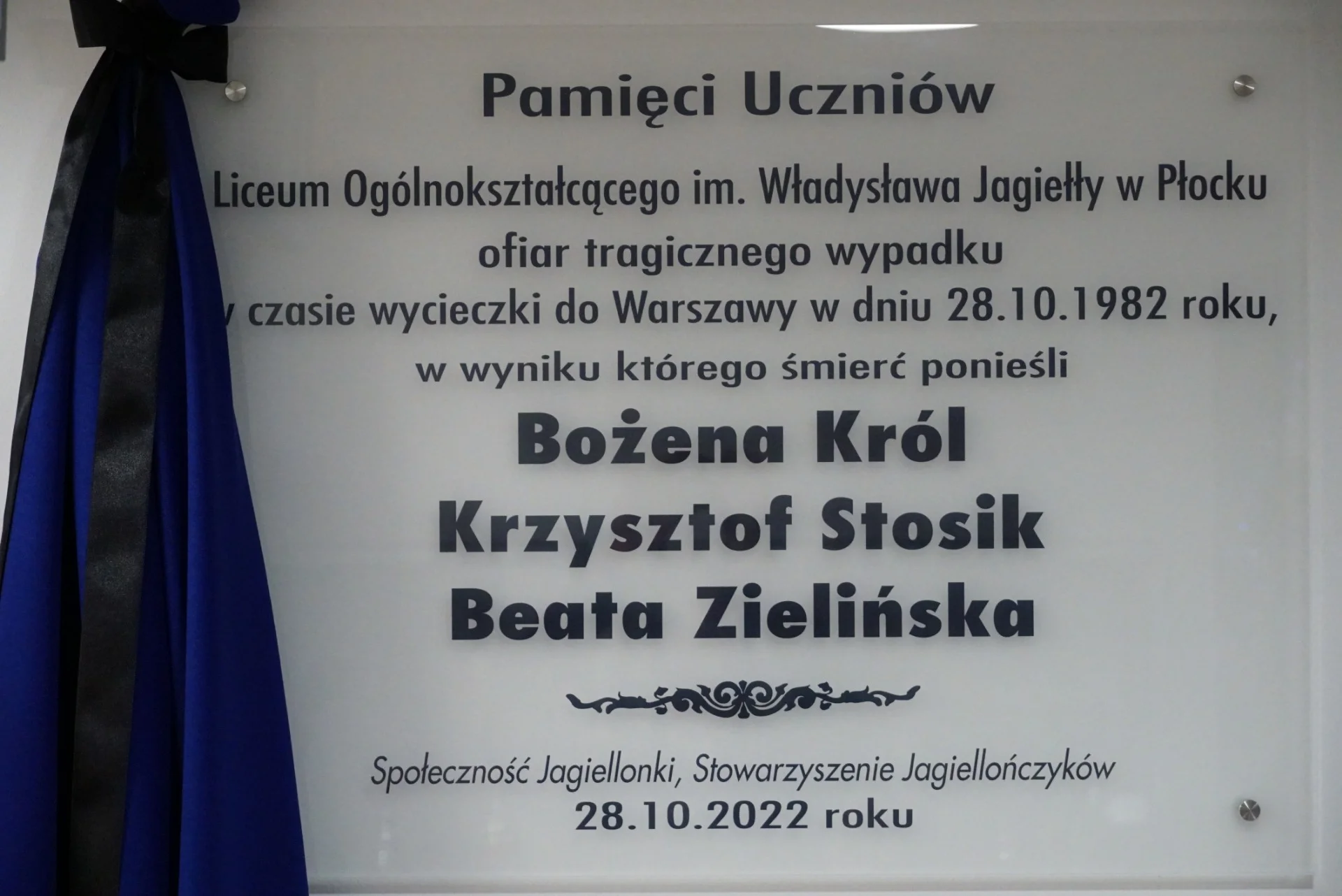 Dzisiaj mijają 44 lata od tragicznego wypadku uczniów z płockiej "Jagiellonki"